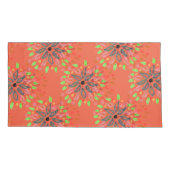 Paar stijlvolle kussen Hoesjes in Sinaasappel Kussensloop (Achterkant-Links)