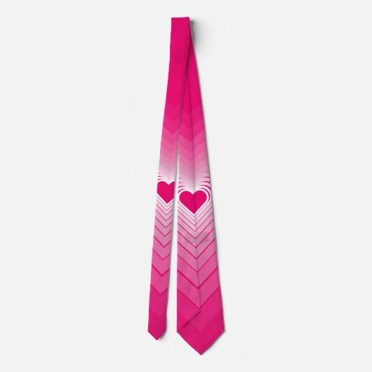 Paar Stropdas Liefde Harten Romantisch Roze (Achterkant)