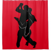 Paar Tango Dancer Douchegordijn - Kies kleur (Voorkant)