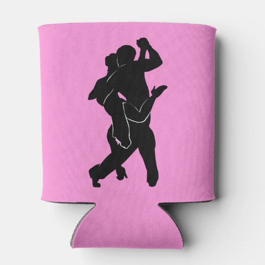Paar Tango Dancer Roze Koelbox Kies Kleuren Blikjeskoeler (Achterkant)