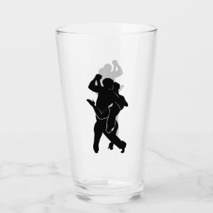 Paar Tango dansers glas