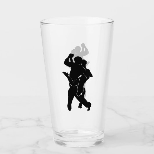 Paar Tango dansers glas (Voorkant)