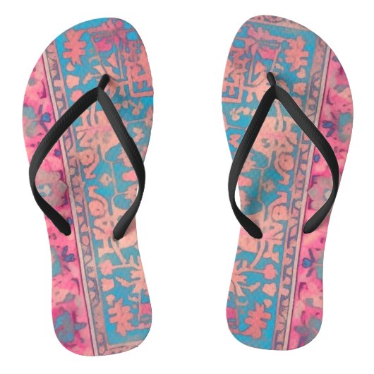 Paar teenslippers in Perzische stijl (Voetbed)