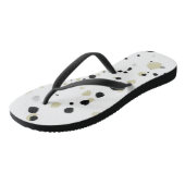 Paar Teenslippers met spatten (Schuin)