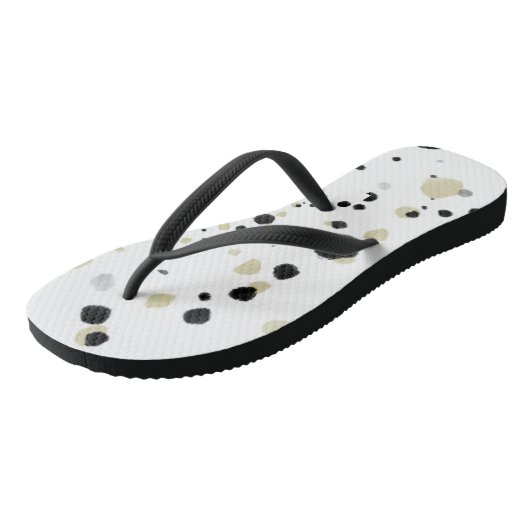 Paar Teenslippers met spatten (Schuin)
