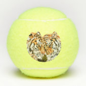 Paar Tiger Tennisballen (Voorkant)