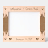 Paar Trouwen en Jubileum Script Houten Gegraveerde Lijstjes (Voorkant)