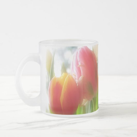 Paar Tulip-Mok Matglas Koffiemok (Links)