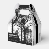 Paar tussen Tree Trend Familie Reünie Favor Box Bedankdoosjes (Achterkant)