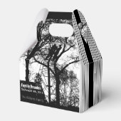 Paar tussen Tree Trend Familie Reünie Favor Box Bedankdoosjes (Voorkant Zijde)