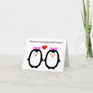 Paar Twee van de pinguïn het Bedankt van het