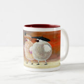 paar tweekleurige koffiemok (Voorkant rechts)