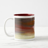 paar tweekleurige koffiemok (Links)