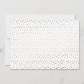 Paar Twin Birth Announding in Faux Gold Foil Aankondiging (Achterkant)