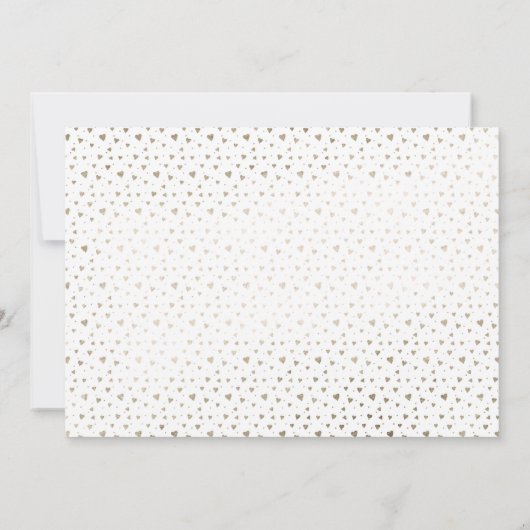 Paar Twin Birth Announding in Faux Gold Foil Aankondiging (Achterkant)