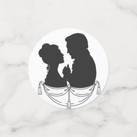 Paar Valentijn Confetti (Kleine voorkant)