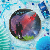 Paar Valentijn Picnic Papieren Bordje (Feest)