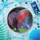 Paar Valentijn Picnic Papieren Bordje (Feest)