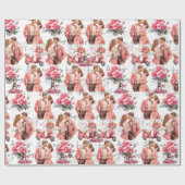  Paar Valentijnsdag Romantisch Cadeaupapier (Vlak)