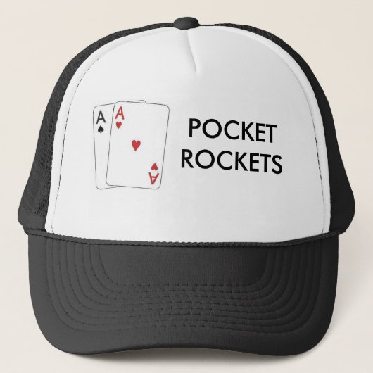 paar van aces1, POCKETROCKETS Trucker Pet (Voorkant)