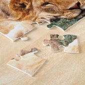 Paar van Afrikaanse Lion, Panthera leo, Tanzania Legpuzzel (Zijkant)