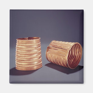 Paar van armlets, uit Derrinboy, County Offaly Magneet