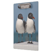 Paar van Black Headed Gulls Klembord (Links)