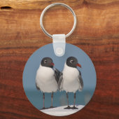 Paar van Black Headed Gulls Sleutelhanger (Achterkant)