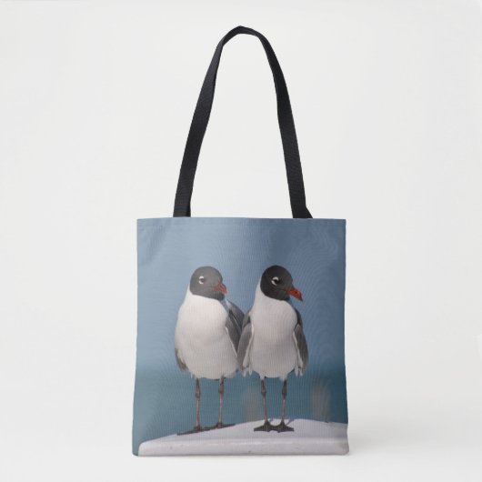 Paar van Black Headed Gulls Tote Bag (Voorkant)
