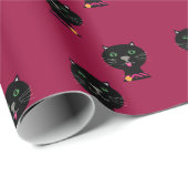 Paar van Black Kitty katten Cadeaupapier (Rol Hoek)
