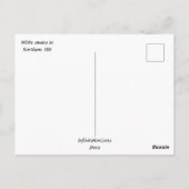 Paar van Briefkaart van witte zwanen (Achterkant)