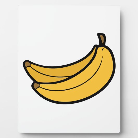 Paar van Cartoon Bananas Fotoplaat (Voorkant)