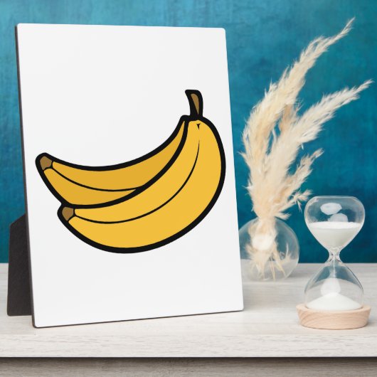 Paar van Cartoon Bananas Fotoplaat (Zijkant)