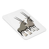 Paar van Cartoon Oryxes Flexible Magnet Magneet (Rechterzijde)