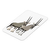Paar van Cartoon Oryxes Flexible Magnet Magneet (Linkerzijde)
