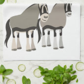 Paar van Cartoon Oryxes Kitchen Towel Theedoek (Gevouwen)