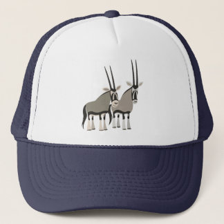 Paar van Cartoon Oryxes Pet