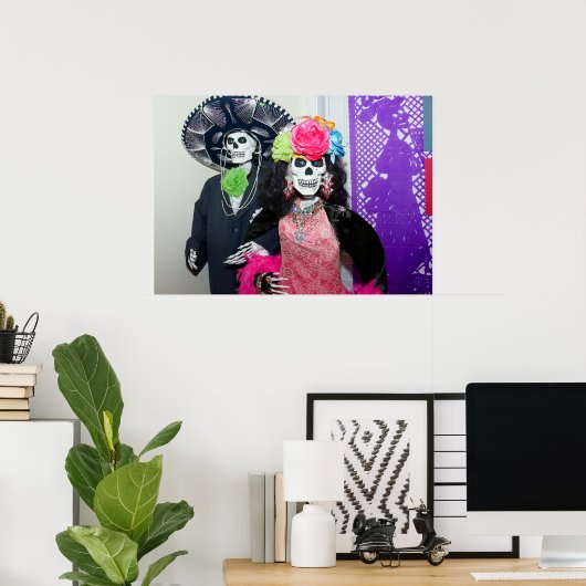 Paar van Catrinas Poster (Thuiskantoor)