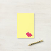 Paar van Cherry Red Lips Post-it® Notes (Op bureau)