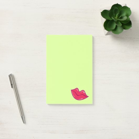 Paar van Cherry Red Lips Post-it® Notes (Kantoor)