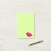 Paar van Cherry Red Lips Post-it® Notes (Op bureau)