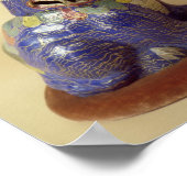 Paar van Chinese cloisonne-honden, 18e eeuw Poster (Hoek)