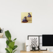 Paar van Chinese cloisonne-honden, 18e eeuw Poster (Thuiskantoor)