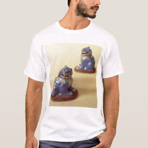 Paar van Chinese cloisonne-honden, 18e eeuw T-shirt