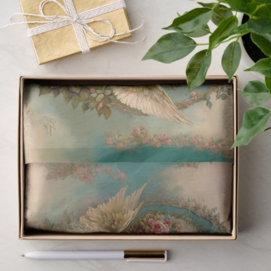 Paar van Cupids Tissuepapier (Geschenk)