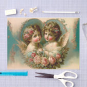 Paar van Cupids Tissuepapier (Craft)