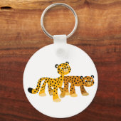 Paar van Cute Cartoon Cheetahs Sleutelhanger (Voorkant)