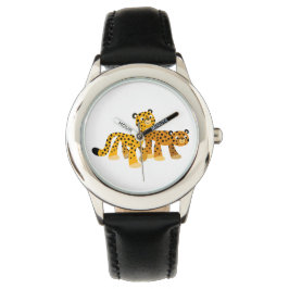 Paar van Cute Cartoon Cheetahs Watch Horloge