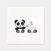 Paar van Cute Little Pandas Servet (Voorkant)