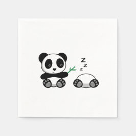 Paar van Cute Little Pandas Servet